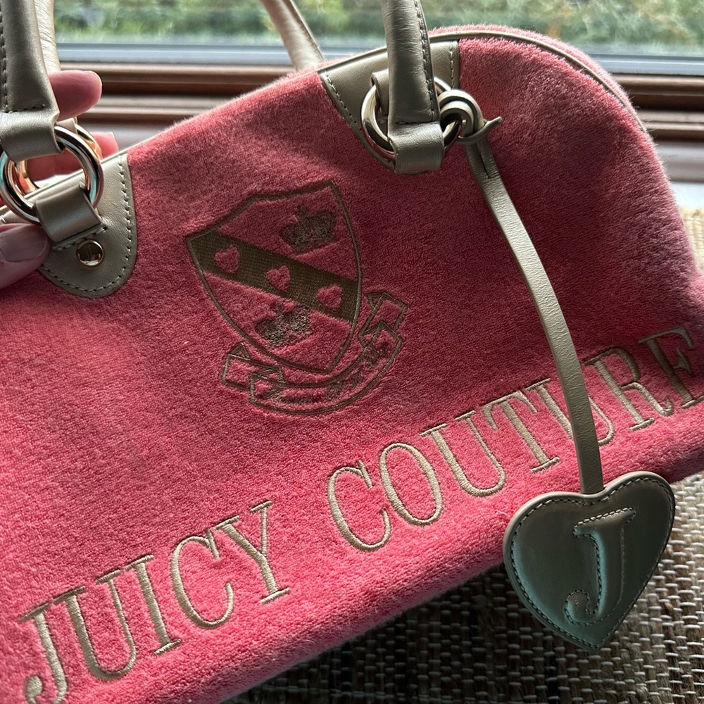 Juicy Couture Pink and Cream Satchel